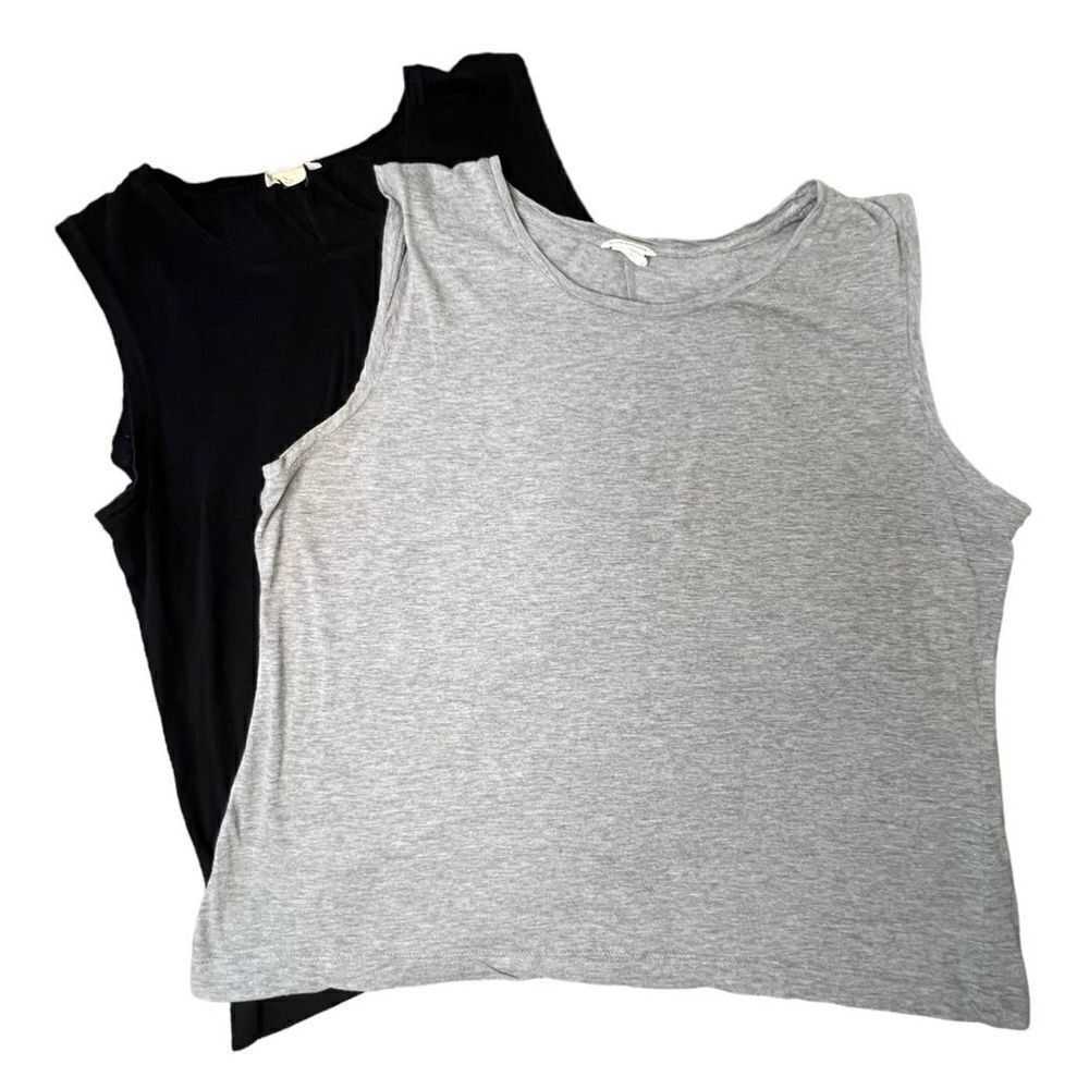 Bundle of Two Club Monoco Black and Grey Tank Tops
